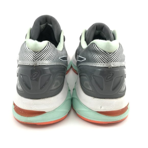 Asics Gel Nimbus 19 Womens Carbon White Flash Coral Running Shoes Size US 9 AA. - Picture 5 of 10